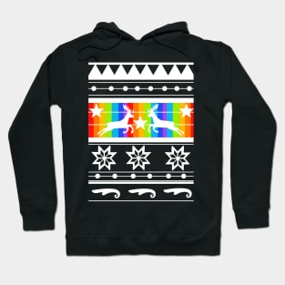 Rainbow Christmas Sweater Hoodie